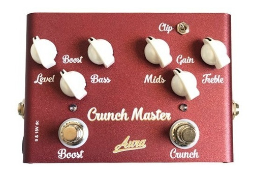 Pedal Guitarra Crunch Master Aura Amps