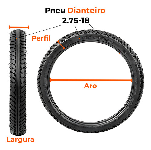 Par Pneu Gsr 125-150 275-18 + 90-90-18 Predator Maggion