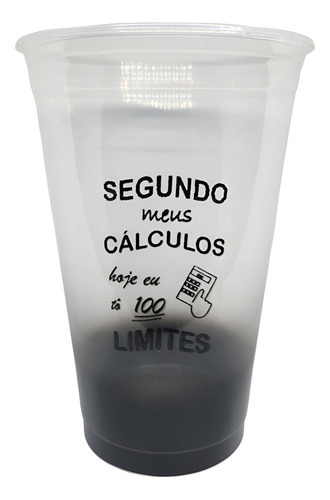 Copo Pp 700ml Personalizado Kit 50 Unidades Preto