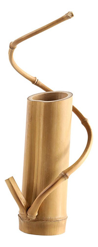 Vaso De Flor De Bambu Decoração De Mesa 5,9 X 2 Polegadas