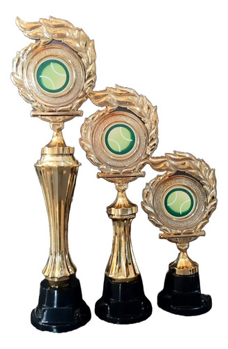 Terna Trofeo Plástico Tenis Femenino 32-25-18cm Souvenir
