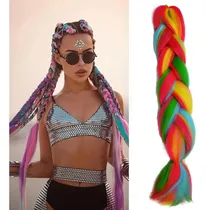 Comprar Extension De Cabello Kanekalon Arcoiris (extension Fantasía)