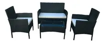 Comprar Set De Terraza Ratan Marron: 1 Mesa + 2 Butacas + Sofa