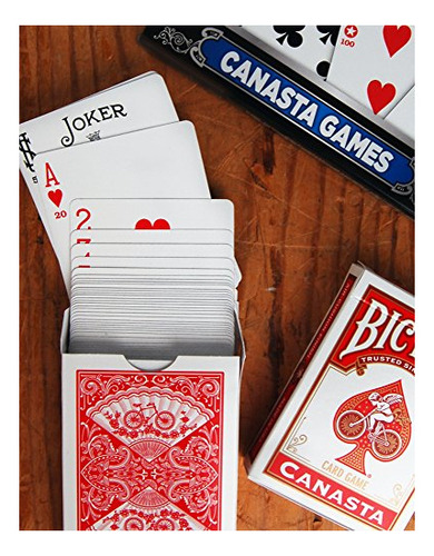 Juego De Cartas Bicycle Canasta Games, Multicolor