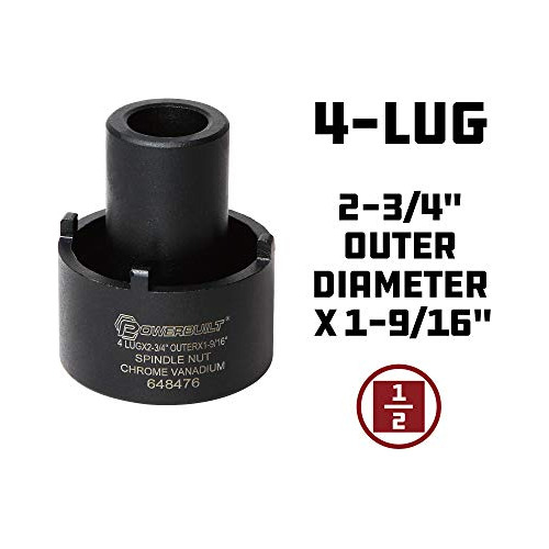 Tuerca De Husillo Powerbuilt, 4 Terminales, Exterior De 2-3/
