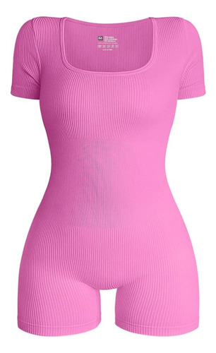 Ropa Deportiva De Yoga De Color Liso De Una Pieza Para Mujer