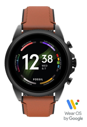 Imagen 1 de 9 de Smartwatch Fossil Gen 6 Hombre De Piel V