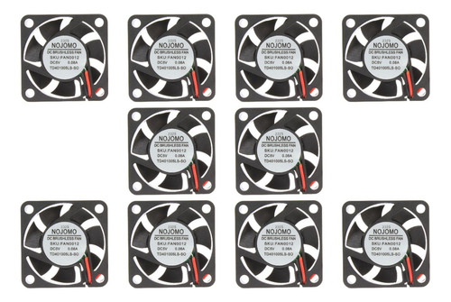 10 Pz Ventilador 5v 4x4x1.05cm Fan Pc Impresora 3d Arduino