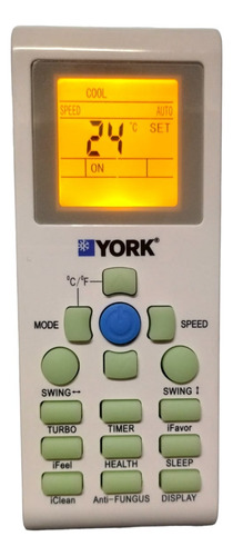 Control Remoto Minisplit Aire Acond. York Ykr-p/001e