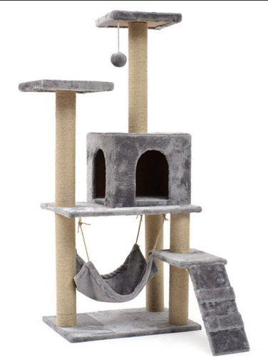 Imagen 2 de 10 de Torre Rascador Casa Torre Animales Para Gatos Grande--abc