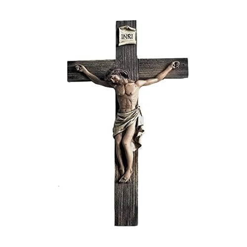 Crucifijo De Jesucristo Pared, Decoración De Cruz Inri...
