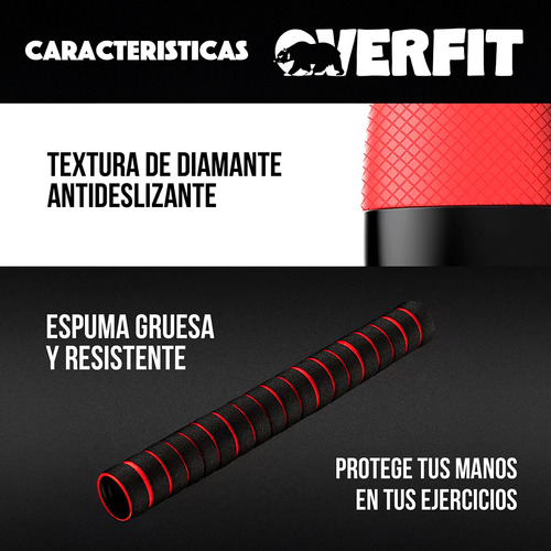 Set Mancuernas + Barra + Kettlebell Unibles Overfit 30kg