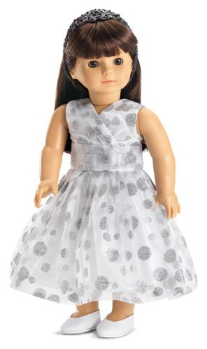 Vestido Purpurina Muñecas American Girl De 18.0 In.