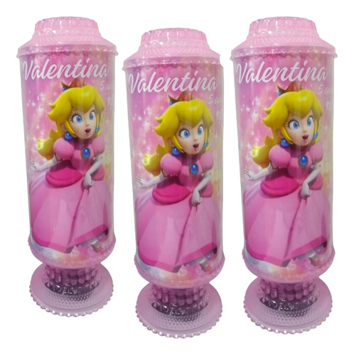 12 Lamparas Inalámbrica Princesa Peach Centro De Mesa Fiesta