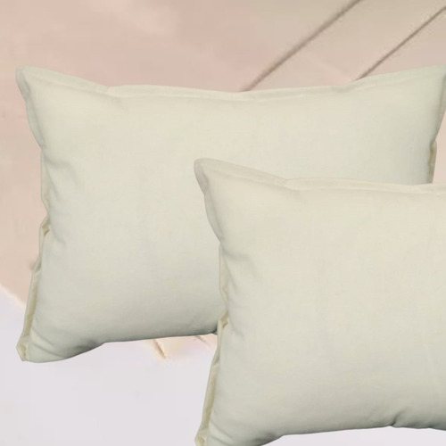 Manta Tusor Pie De Cama Cubre Sillon 140x110 +2 Fundas 50x70 Color Crudo
