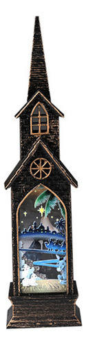 Farol De Nieve Musical Navideño Led Brillante Para Colgar