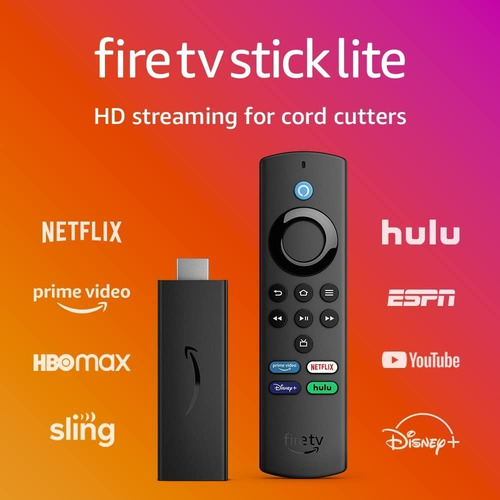 Fire Tv Stick Lite Amazon Con Control 2da Gen Boton Netflix