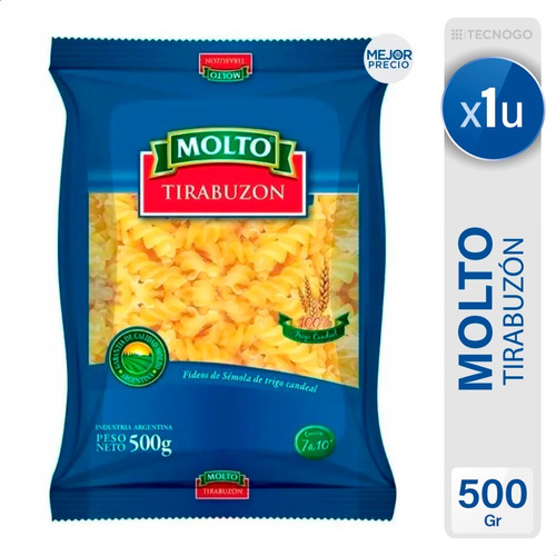 Fideos Molto Tirabuzon Pastas - Mejor Precio