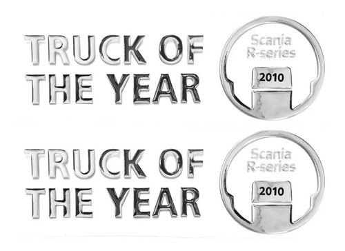 Par Adesivo Resinado Para Scania Truck Of The Year 20469