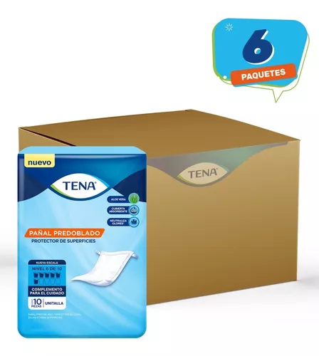 Protector de Cama Predoblado Tena 10 Piezas