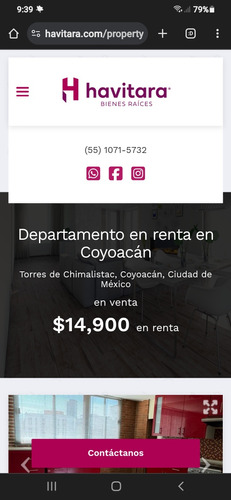 Renta Coyoacán $ 14,900