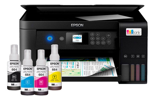 Impressora Epson L4260 Wi-fi + Kit Tintas 4 Cores Adicional