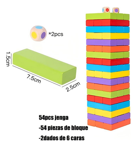 . Jenga Gigante De Madera Juego De Mesa