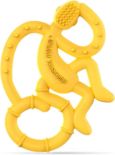 Mordedera Para Bebé De Silicón Ezpz Mini Mono Suave Color Amarillo
