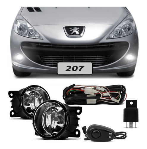 Kit Farol De Milha Peugeot 307 2006 2007 2008 2009 Neblina