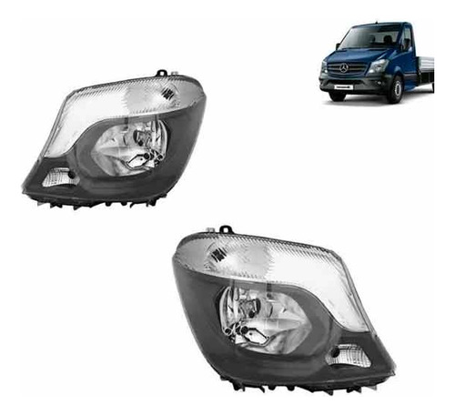 Par Farol Sprinter 2017 18 19 Elétrico Com Motor