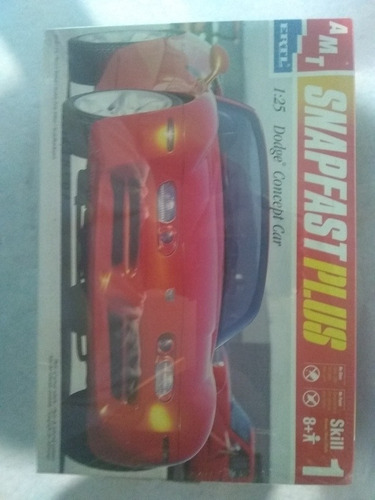 Amt Dodge Concept Car 1/25 Snap Tite, No Necesita Pintura.
