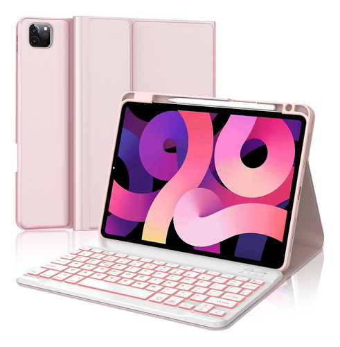 Funda De Teclado Para iPad Pro 11 Rosa