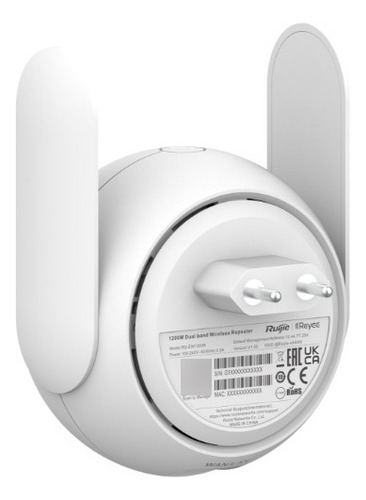 Extensor Wifi 5 Reyee Dual Band Mesh Troughput 1200mbps