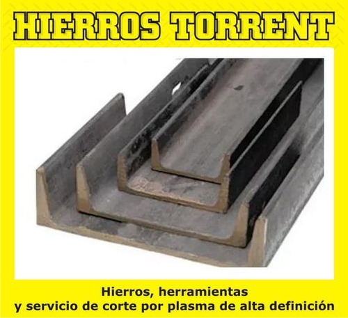 Hierro Perfil U Chico 50 X 25 X 5 Mm X 6 Metros Viga Torrent