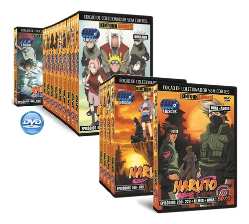 DVDS Naruto Clássico e Naruto Shippuden Completo + 118 Episódios