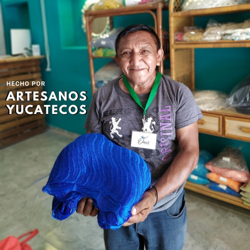 Hamaca Yucateca Matrimonial Lianas De Flecos Algodón