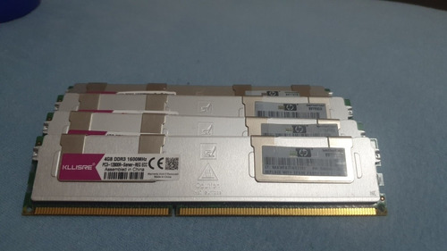Kit Ram Ddr3 16gb ( 4 X 4gb ) Ecc Hp