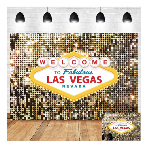 ~? Bienvenido A Las Vegas Photography Backdrops 7x5ft Vinyl 