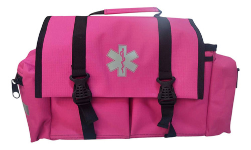 Mochila Botiquín De Broches Paramedico Rosa