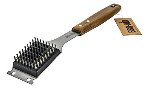 Barbecue Grill Brush And Scraper Â   Extended, Large Wooden