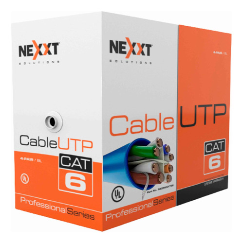 Bobina Cables Red Gris Ab356nxt16 Nexxt Utp Cat.6 23awg Cmr