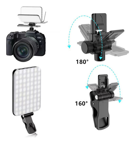 Luz Led P Para Videoconferencia Para Smartphone Con Clip
