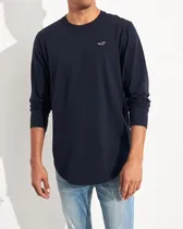 Comprar Playera Hollister Lisa Manga Larga 3 Colores Disponibles