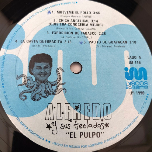Alfredo Y Sus Teclados El Pulpo - A Mover El Pollo Lp