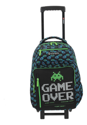 Mochila Con Carro Xtrem New Run 395 Negro Arcade