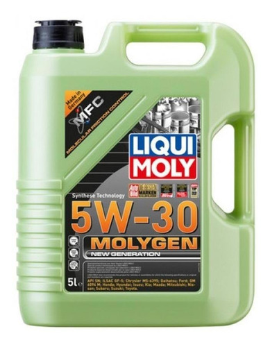 Imagen 2 de 8 de Liqui Moly Molygen Aceite Sintetico 5w30 Garrafa 5l Ford Gm