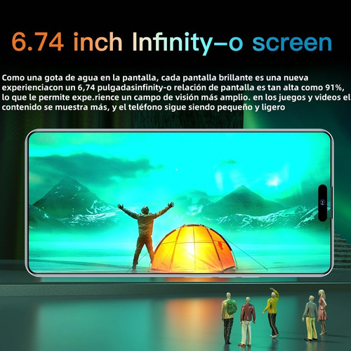 2025 Último Teléfono Móvil Vove 15pro Max. 16g+512g Ram, Spirit Island, Dual Sim, Dual Standby, 5g. Pantalla 2k Ultra Alta Resolución,2025 Más Popular Blanco