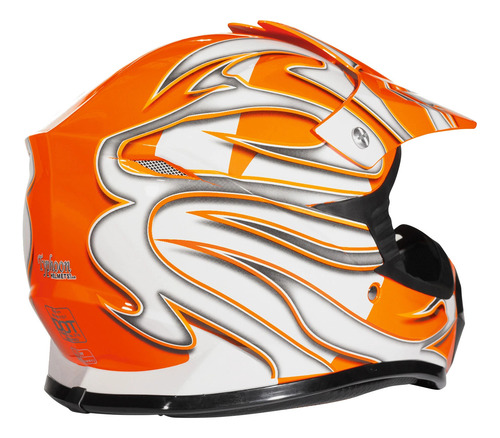 Casco Motocross Con Goggles Juvenil Atv Utv Mx Goggles Negro Lisa L