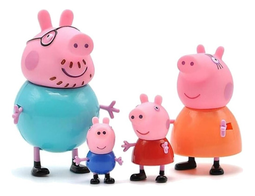 Peppa Pig Familia Amigos Figuras Juguetes  Colección 12pcs