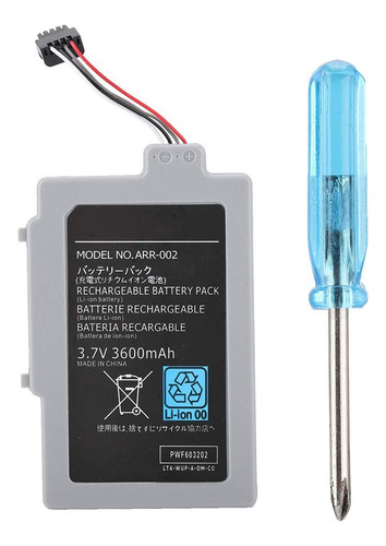 Batería Compacta Para Wiiu Gamepad 3, 7 V, 3600 Mah